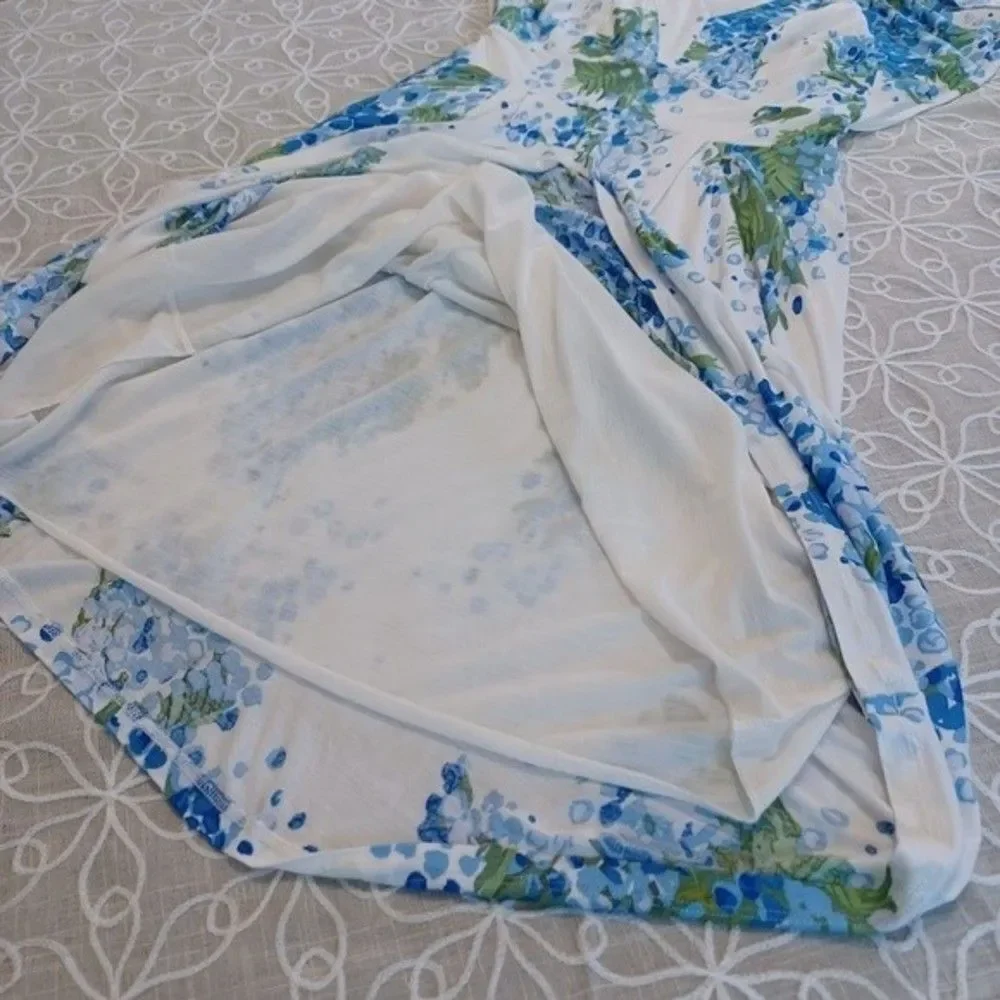 Boden Floral Print Flutter Sleeve Dress - Picture 8 of 15